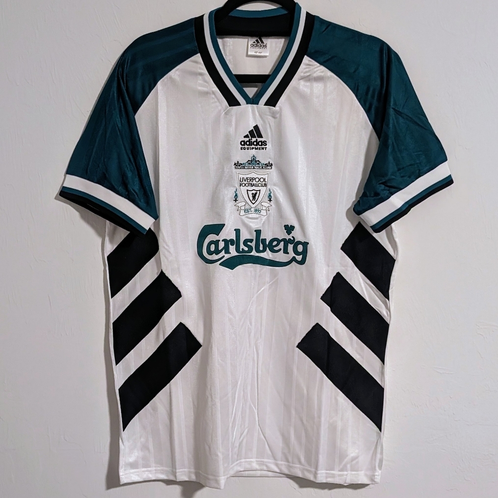 FC Liverpool Retro Jersey 1993-95 Ian Rush White Green